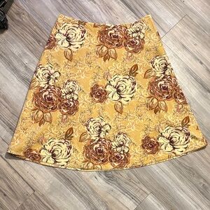 Vintage!! St. John's Bay Floral A-Line Skirt